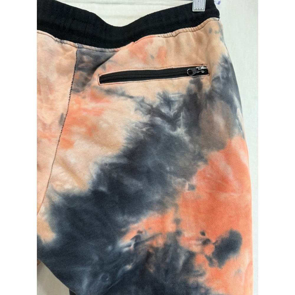 Rare Black Pyramid Tie Dye Sweatpants Joggers Orange Black Streetwear Men S - Picture 5 of 7